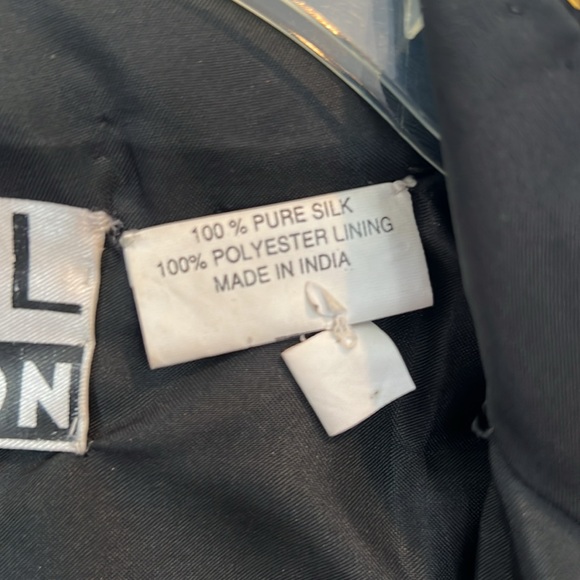 Nikhil Collection Luxury 100% Silk Sequined/Beaded Jacket - Size Large - Picture 9 of 9